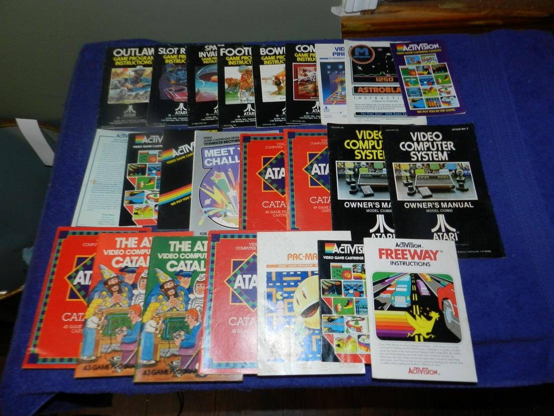 Large Lot Vintage Atari Manuals Catalogs (1 of 1)