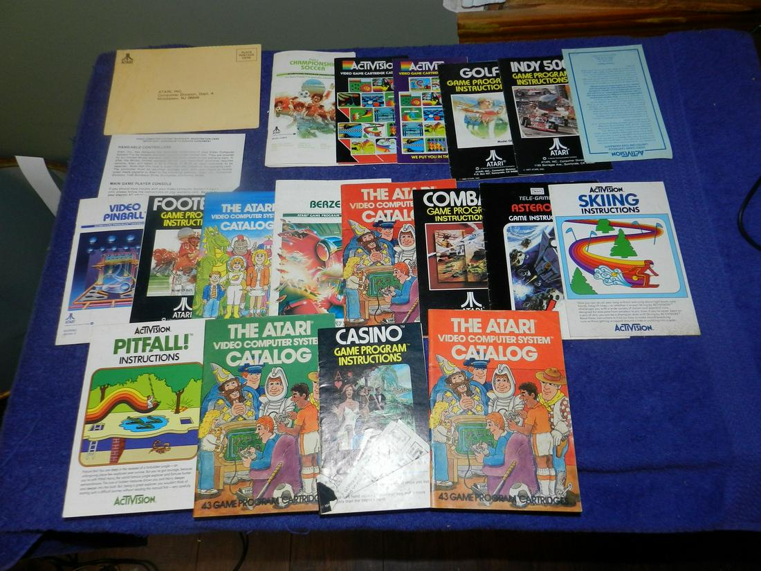 Large Lot Vintage Atari Manuals Catalogs (1 of 1)