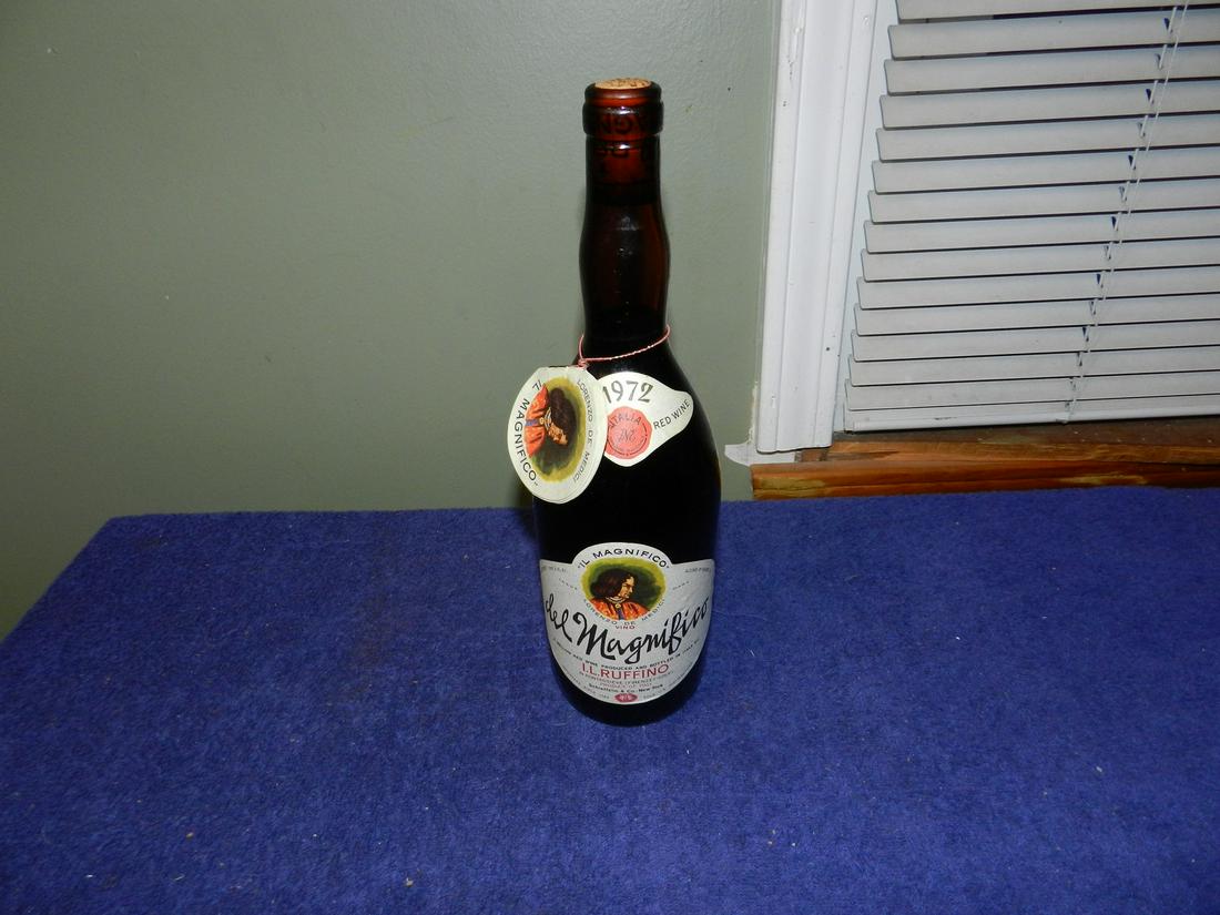 1972 Il Ruffino del Magnifico Italian Red Wine Sealed: 1972 Il Ruffino del Magnifico Italian Red Wine Sealed