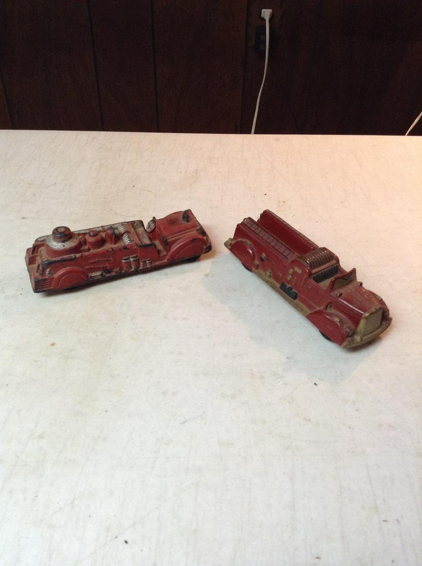 Auburn rubber fire trucks 7 inches long (1 of 1)