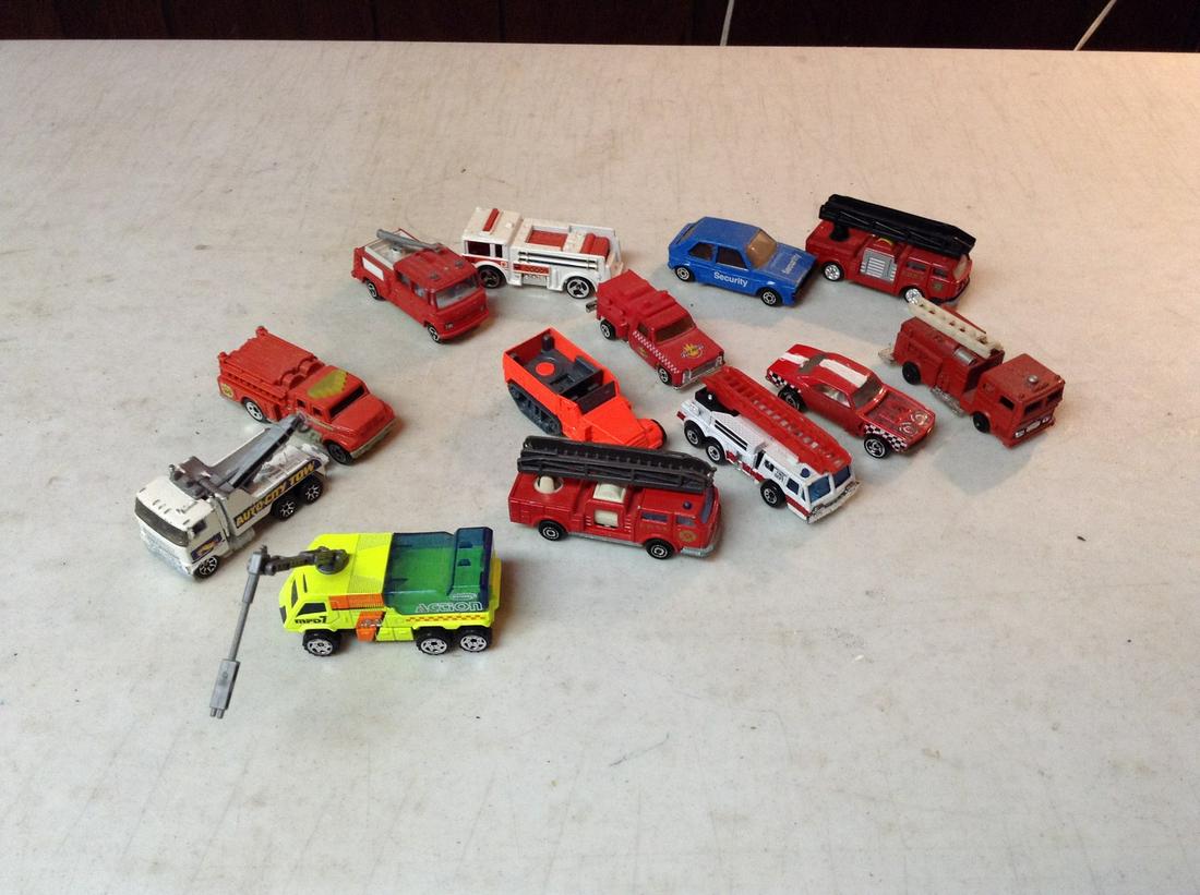 Large lot of diecast fire trucks and more (1 of 1)