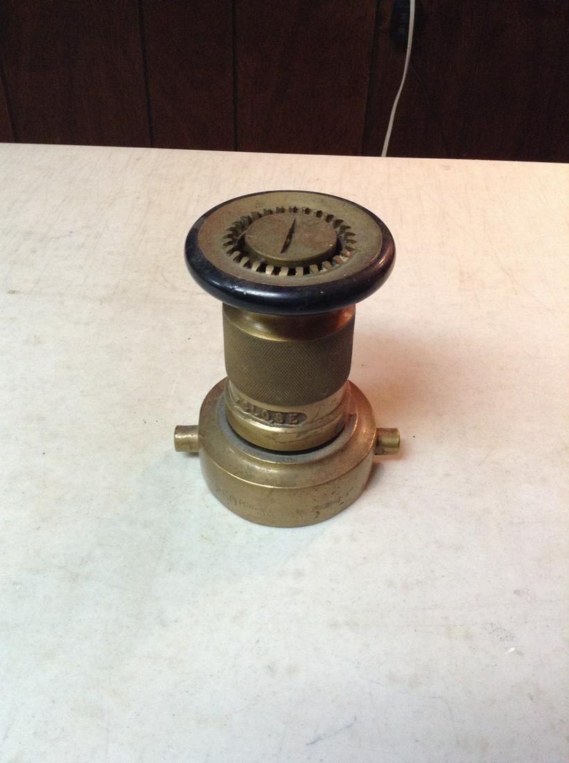 Brass fireman nozzle (1 of 1)