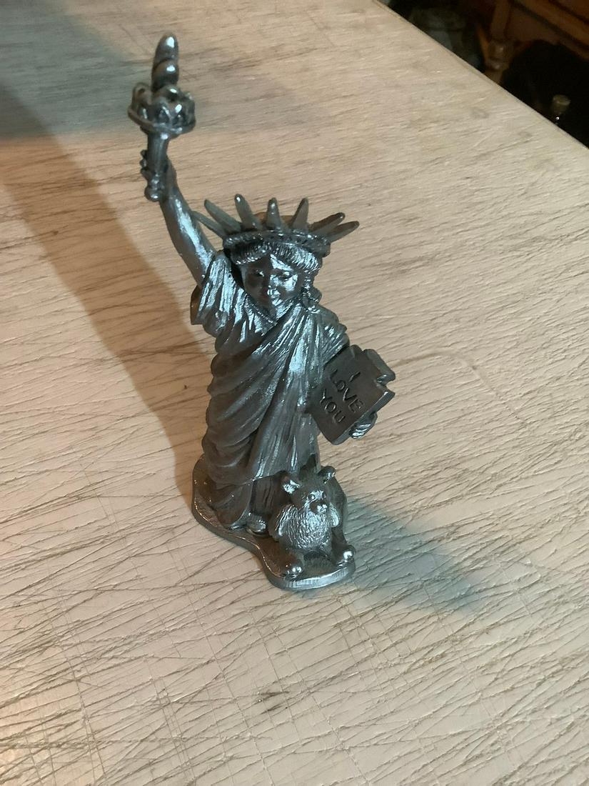 M.A Ricker Signed 1999 Statue of Liberty Pewter (1 of 1)