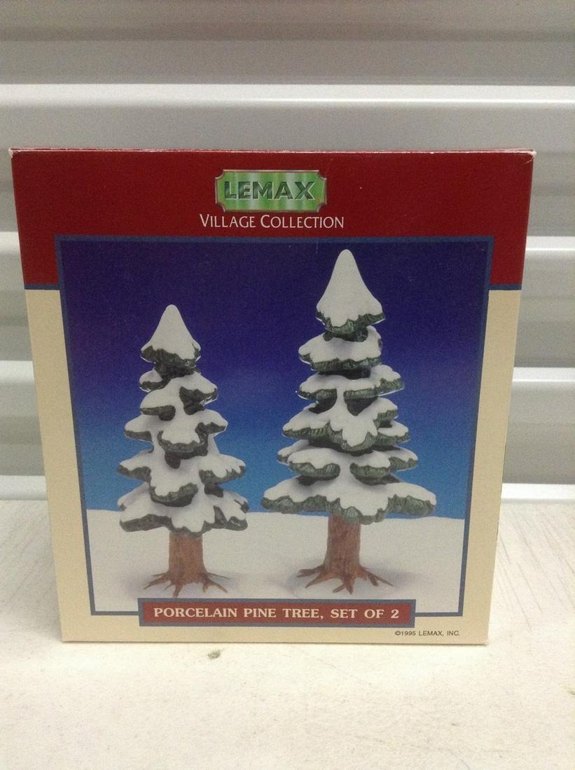 Lemax Village Collection Set of Pine Trees in the box (1 of 1)