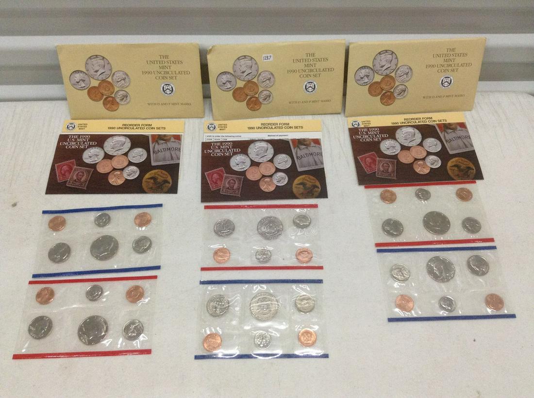 US Mint1990 Uncirculated Coin Sets (1 of 1)