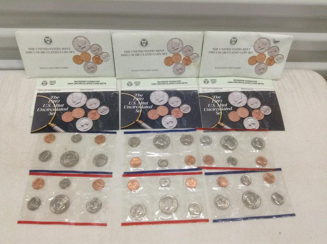US Mint 1989 Uncirculated Coin Sets (1 of 1)