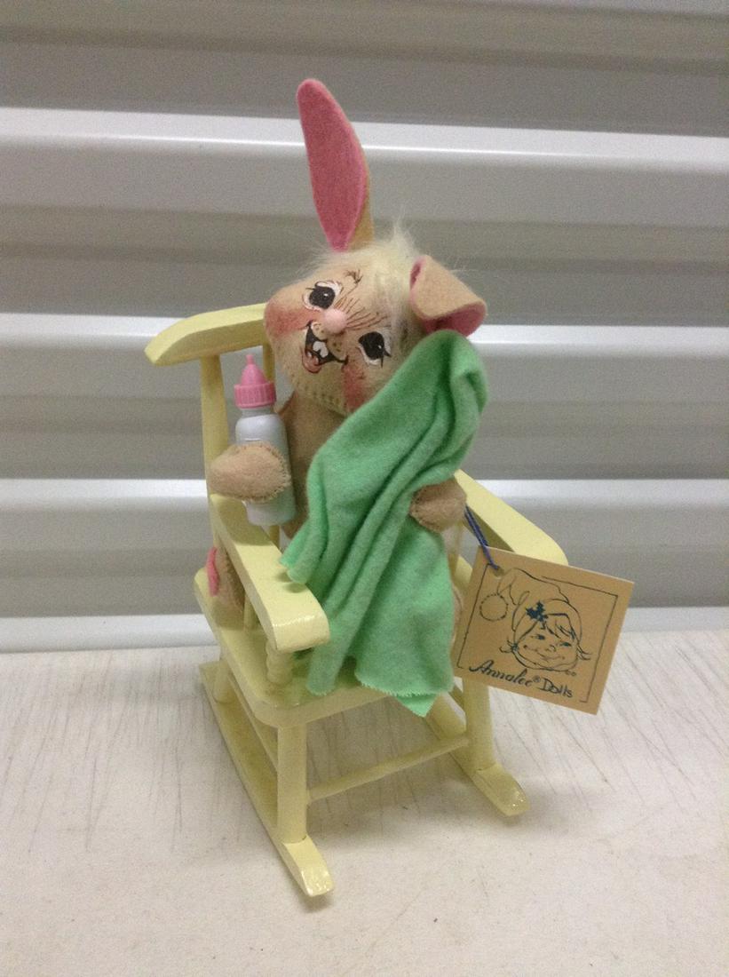 Annalee Baby Rabbit in Rocking Chair 11" (1 of 1)