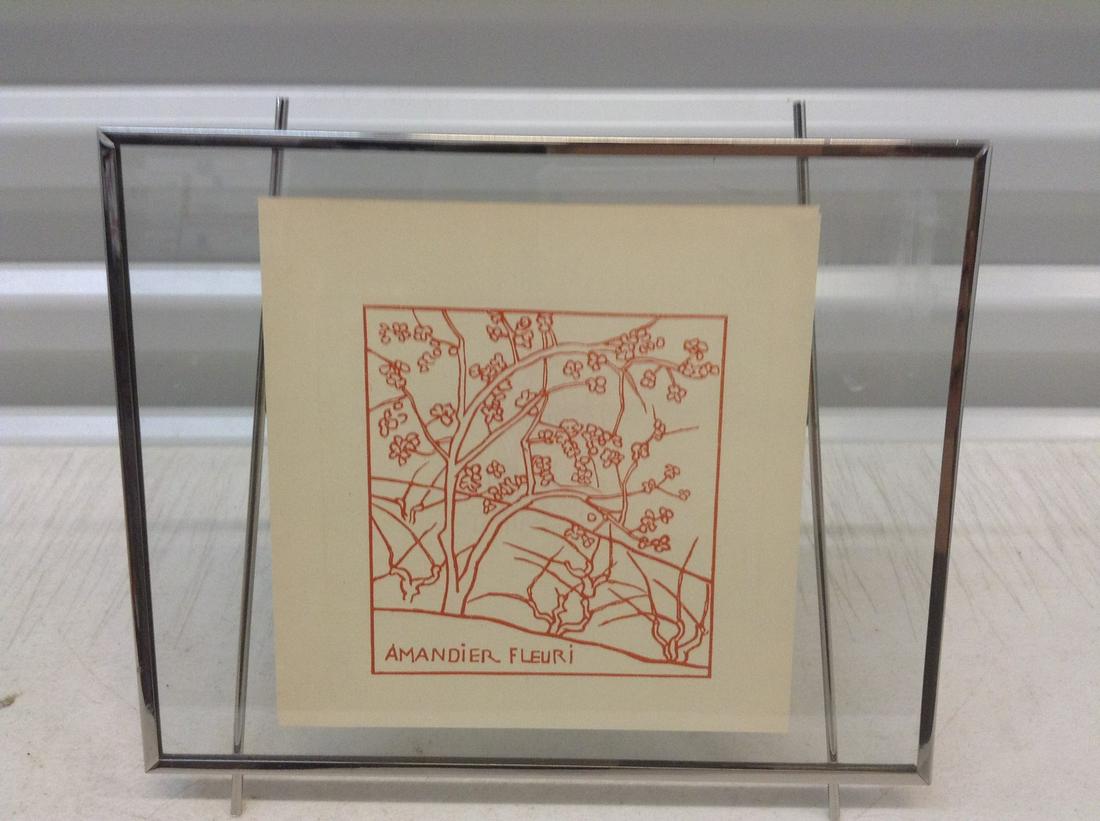 Aristide Maillol "Amandier Fleuri" Wood Cut 10"x8": Aristide Maillol "Amandier Fleuri" Wood Cut 10"x8"