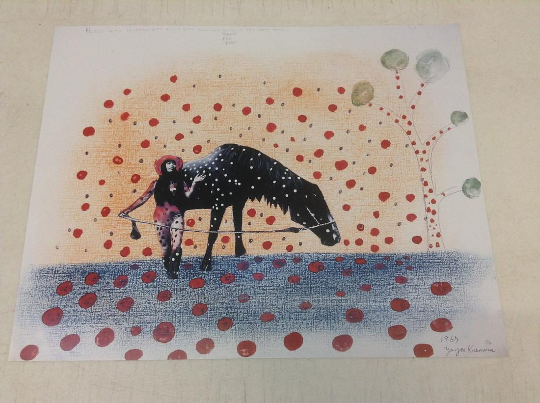 Signed Yayoi Kusama Print 22.5"x18" (1 of 1)