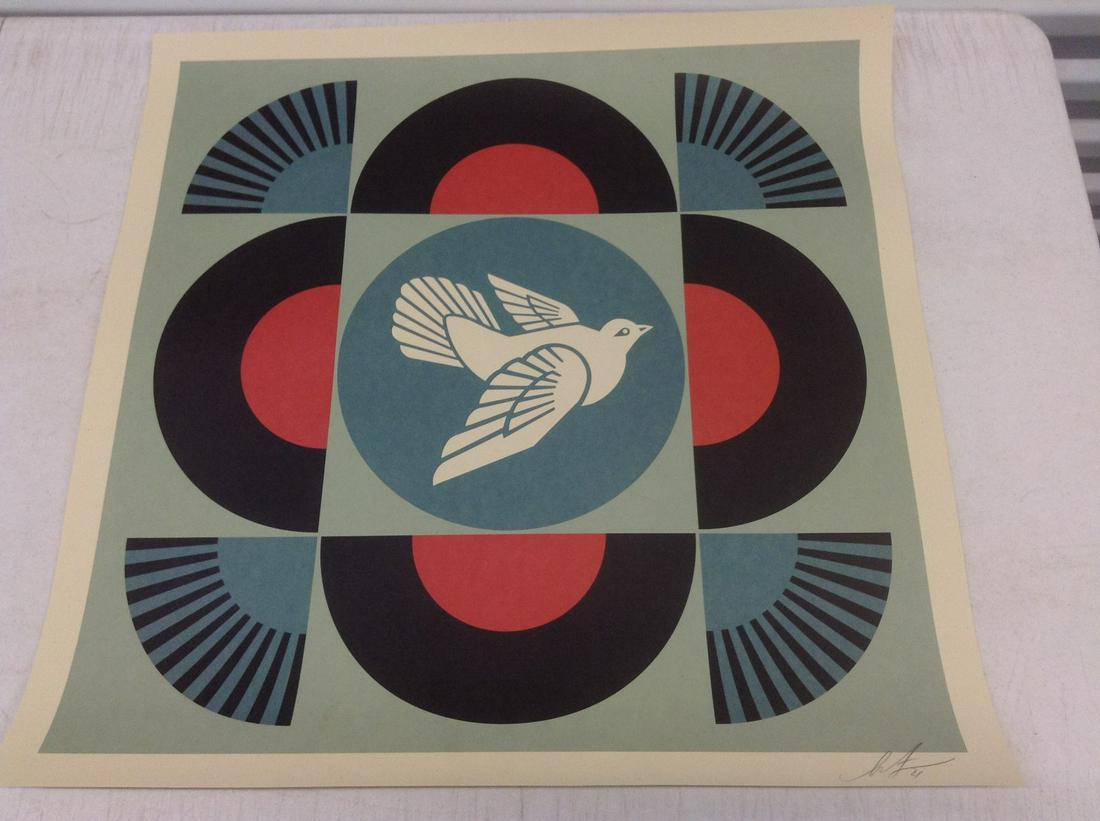 Pencil Signed Shepard Fairey Lithograph 24"x24" (1 of 1)