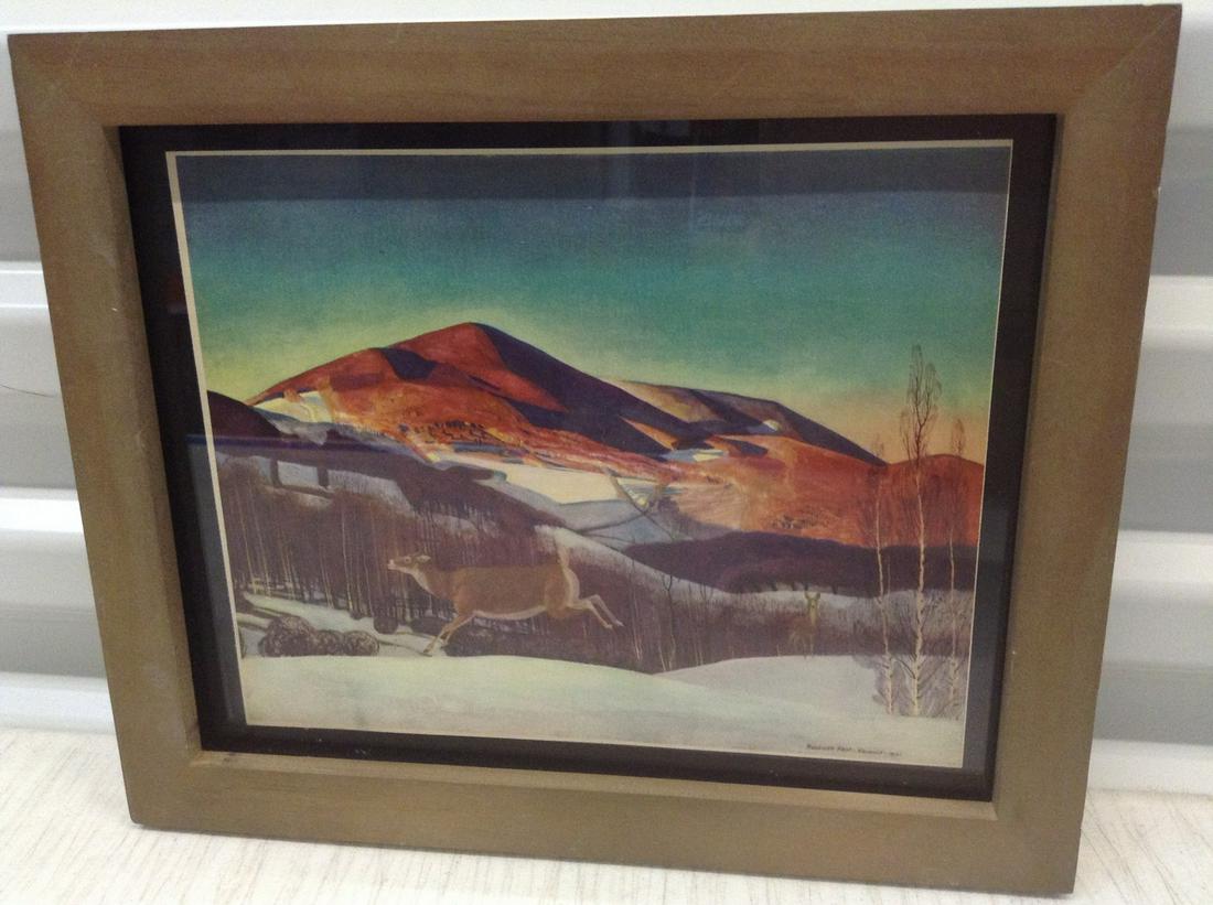 1930 Rockwell Kent Woodcut 11.5"x9.5": 1930 Rockwell Kent Woodcut 11.5"x9.5"