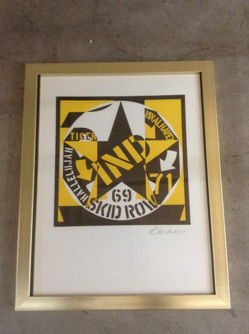 Pencil Signed Robert Indiana Lithograph 15.25"x12.25" (1 of 1)