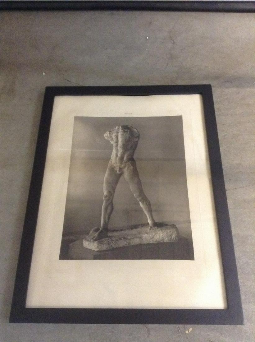 Auguste Rodin Engraving Circa early 1900s 17"x13.25" (1 of 1)