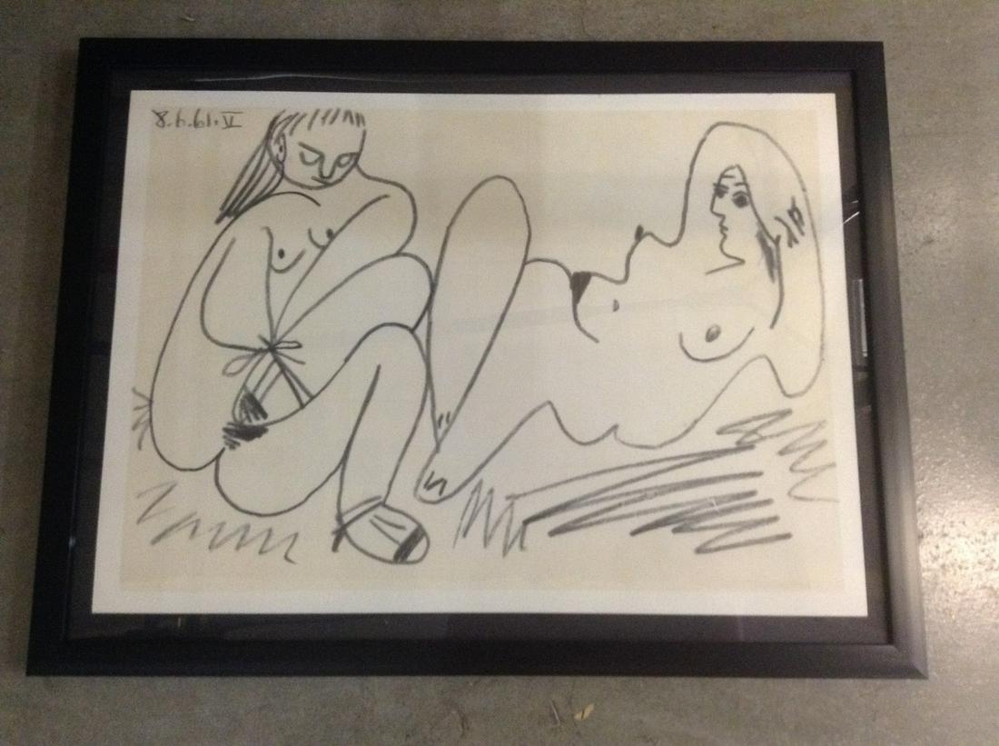 Picasso Lithograph 1961 on arches paper 17"x13" (1 of 1)