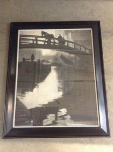 Alvin Langdon Coburn "Regents Canal, 1905" 23"x19": Alvin Langdon Coburn "Regents Canal, 1905" 23"x19"