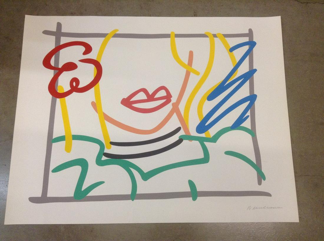 Pencil Signed Tom Wesselmann 36"x28" (1 of 1)