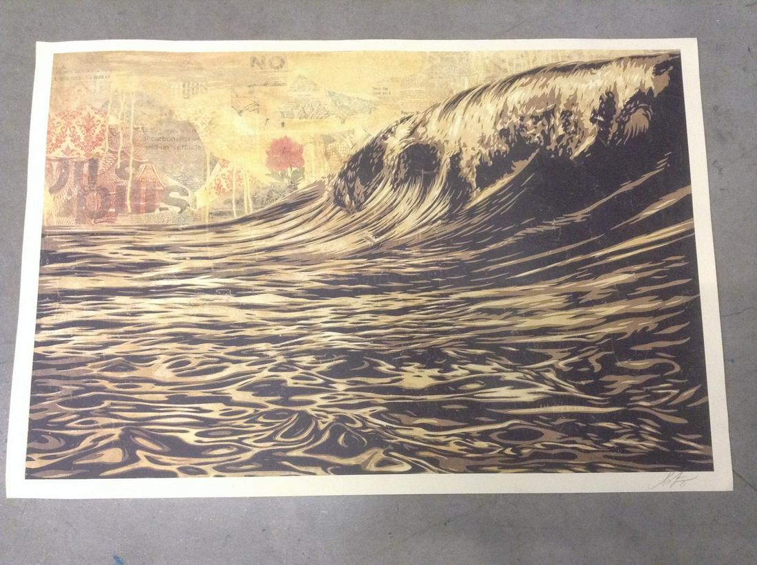 Pencil Signed Shepard Fairey Lithograph 36"x24" (1 of 1)