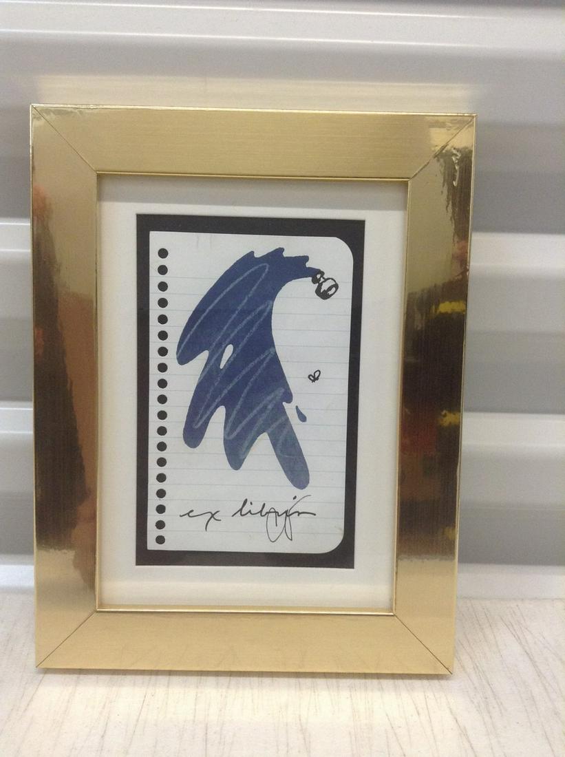 Signed Claes Oldenburg Artwork 8.5"x6.5" (1 of 1)