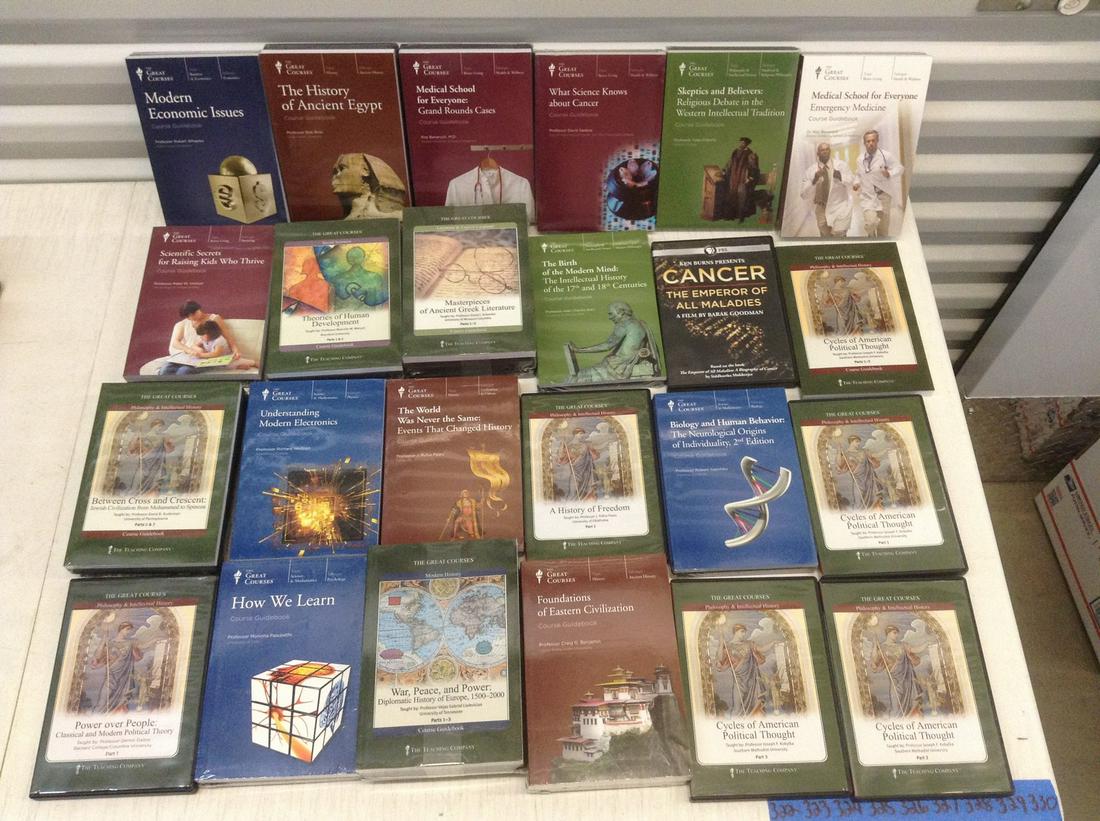 Large lot of The Great Courses DVDs with Coursebooks - (1 of 1)