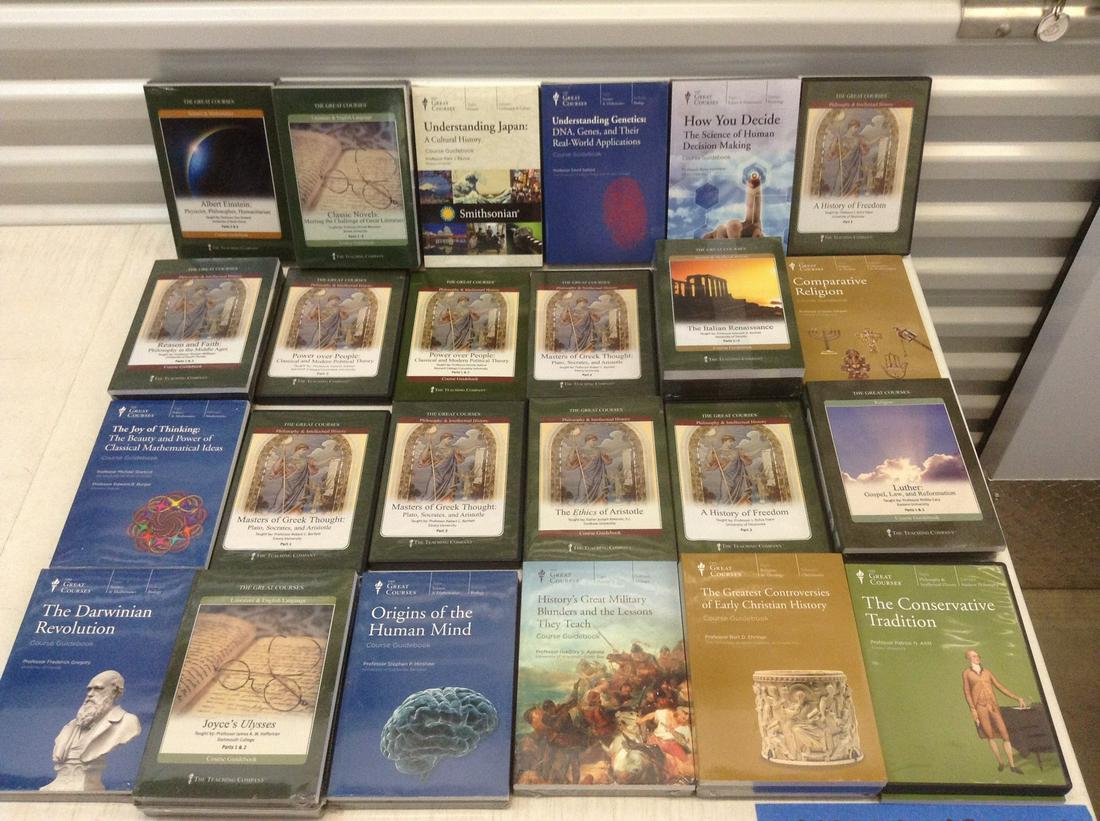 Large lot of The Great Courses DVDs with Coursebooks - (1 of 1)