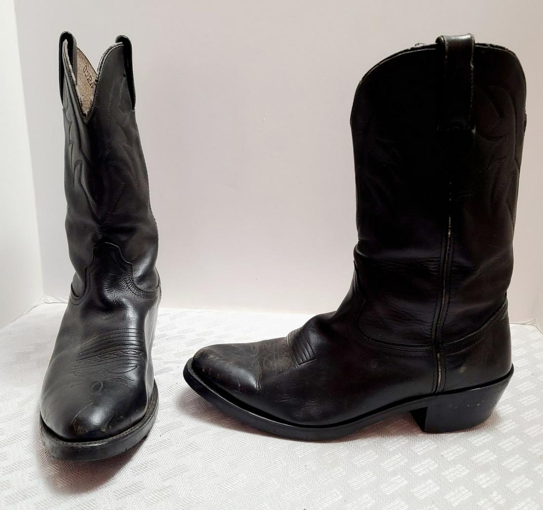 Durango Black Cowboy Boots Size 8.5 Men's: Durango Black Cowboy Boots Size 8.5 Men's