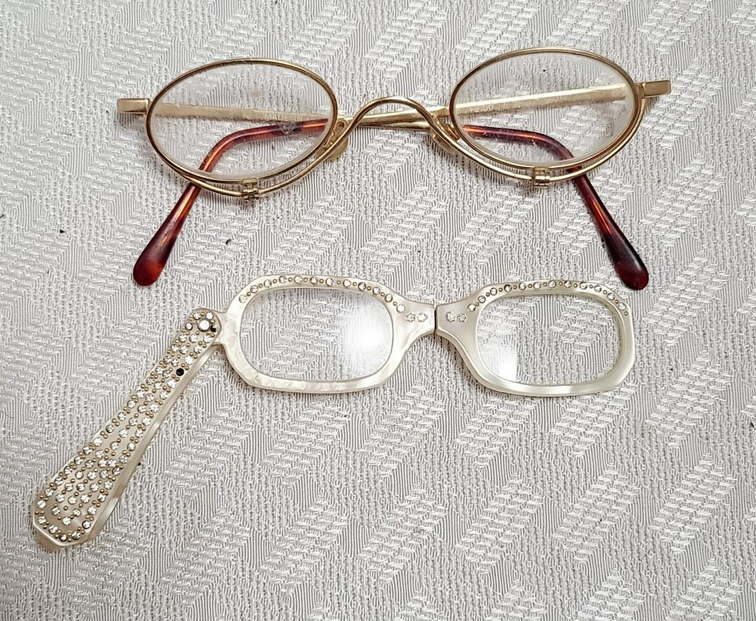Vintage Glasses incl Folding Lucite: Vintage Glasses incl Folding Lucite