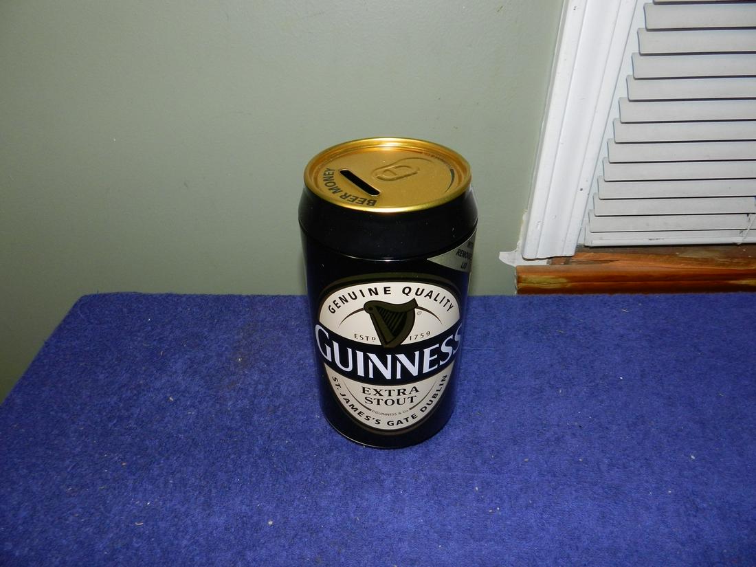 Guinness Extra Stout Beer Money Can Bank 8" Tall (1 of 1)