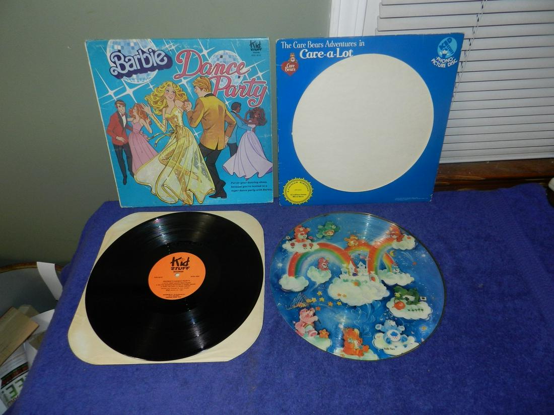 2 LPs Barbie Dance Party Care Bears Picture Disc (1 of 1)