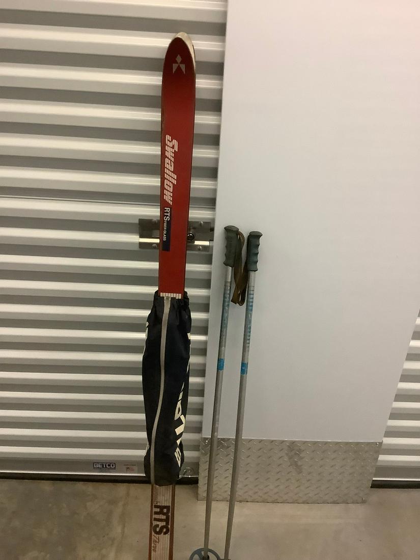 Swallow RTS Fiberglass 347 Skis and Poles 62 in.: Swallow RTS Fiberglass 347 Skis and Poles 62 in.