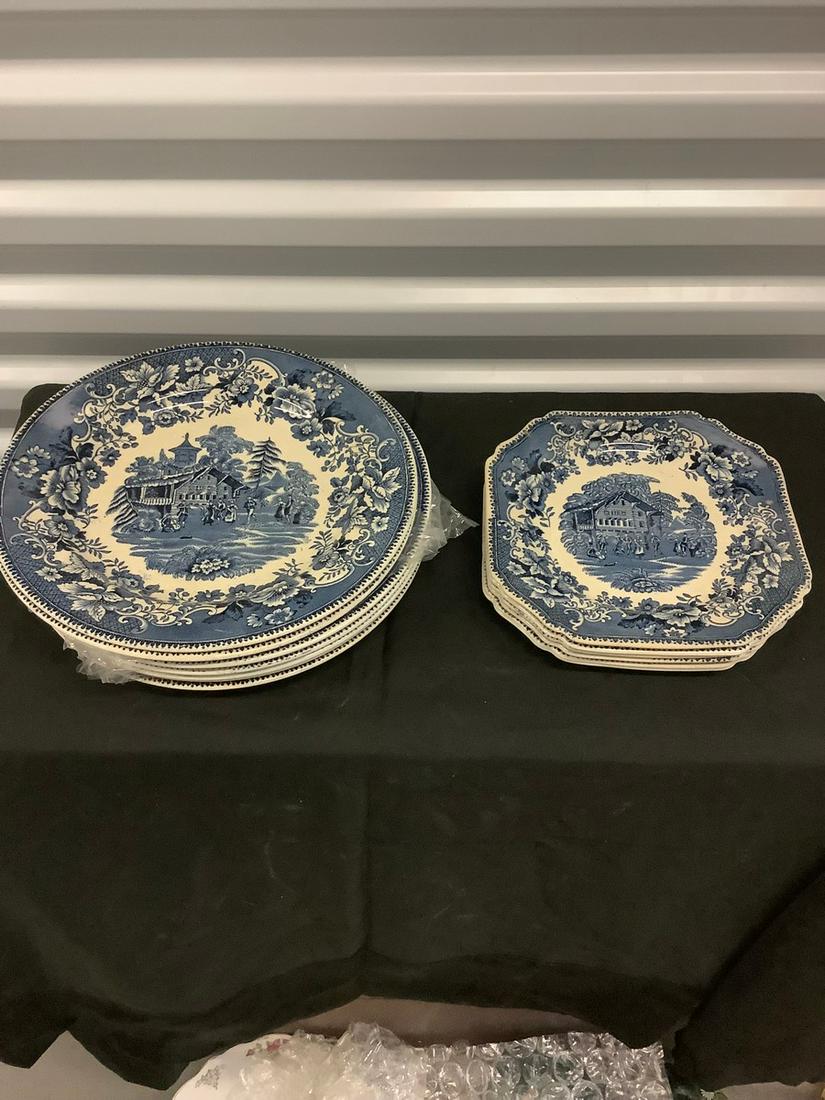 "Avon Cottage" Staffordshire Plates (1 of 1)