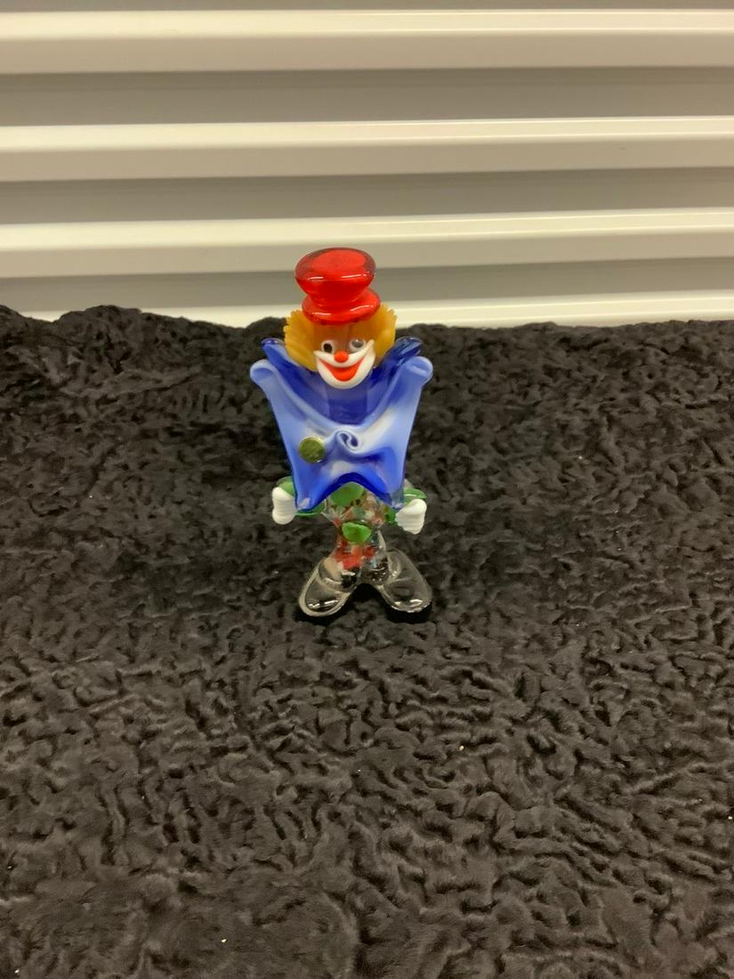 Murano Glass Clown 8 IN.: Murano Glass Clown 8 IN.