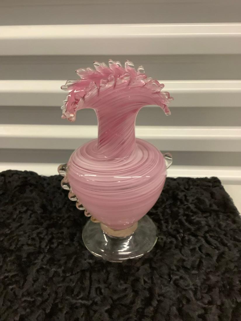 Genuine Venetian Murano Glass Vase 9.75 in. (1 of 1)