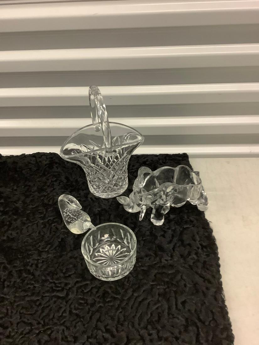 Lot of Glass Elephant Candy Dish and More (1 of 1)