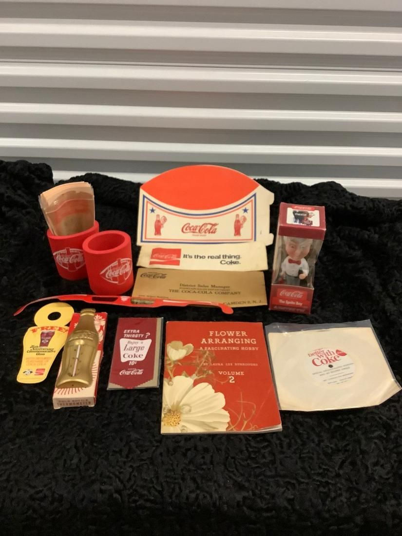 lot of various vintage and other coke products: lot of various vintage and other coke products