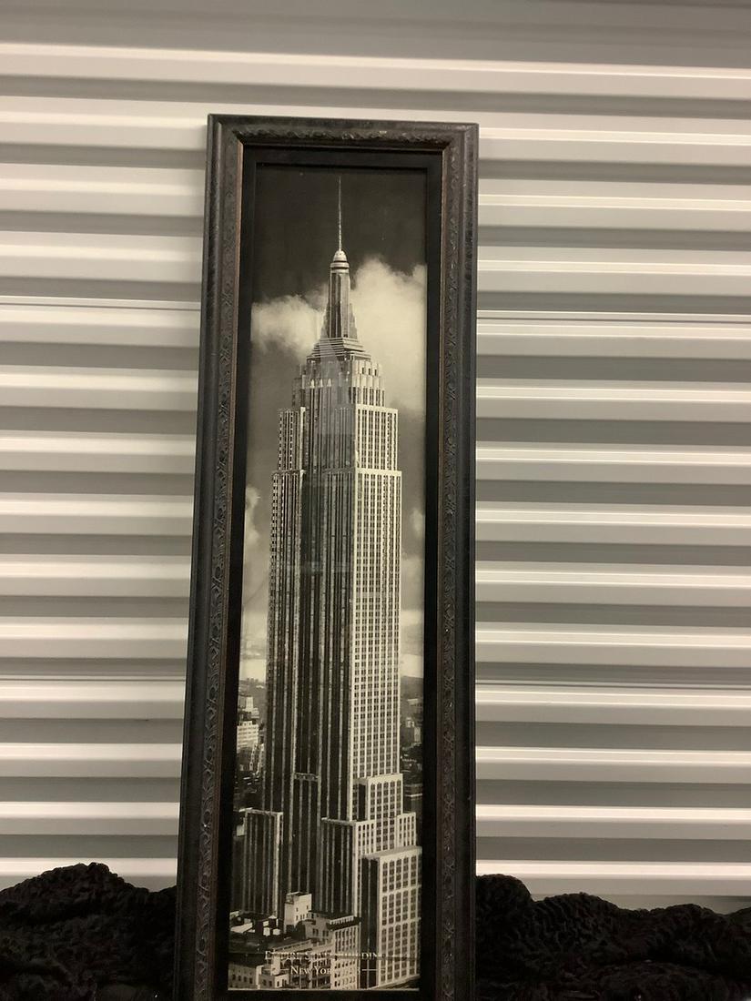 Empire State Building 1943 framed print broken glass (1 of 1)