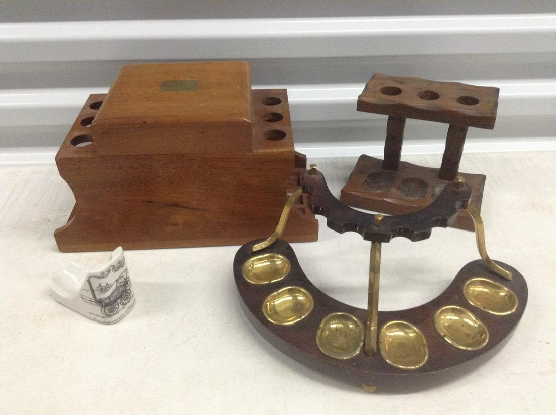 Dunhill W Germany and other Wood Cigar Holders & box: Dunhill W Germany and other Wood Cigar Holders & box