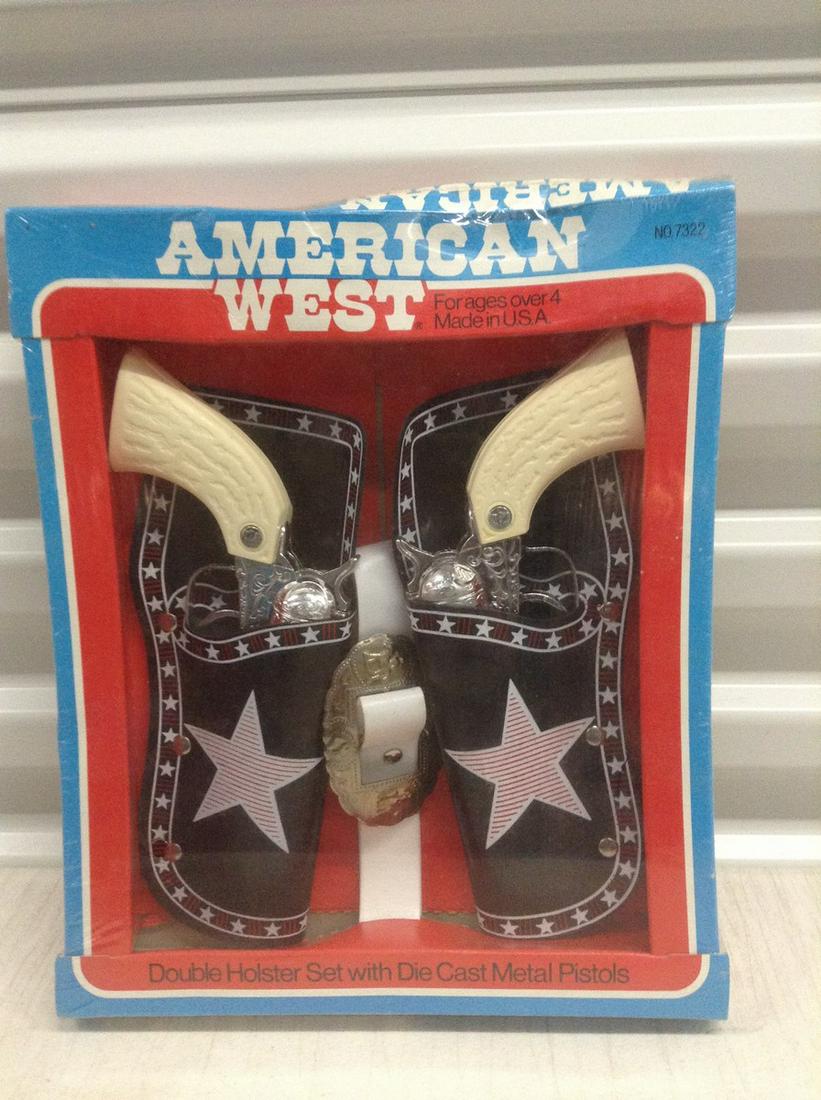 Sealed American West Double Holster Set with Die Cast (1 of 1)