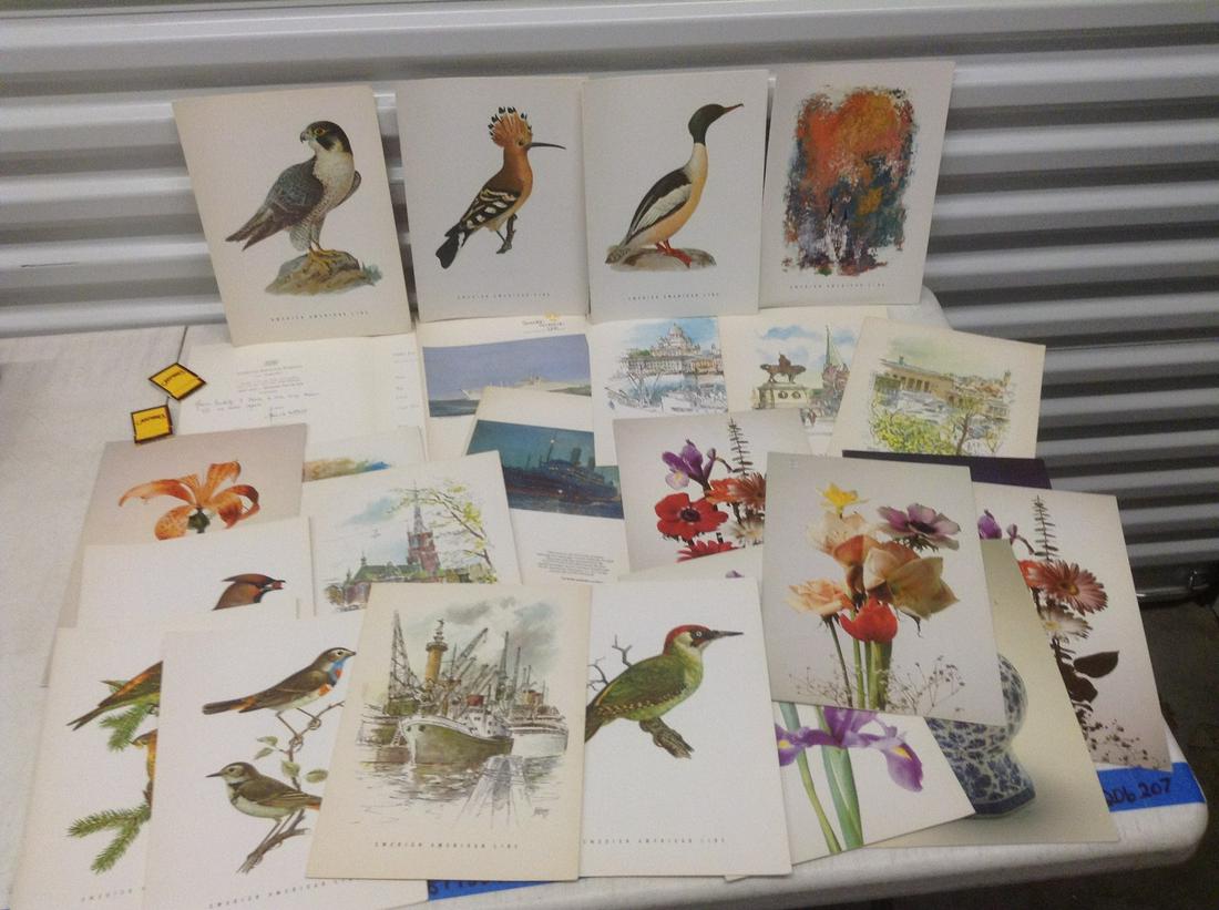 Large lot of Vintage Cruise Ship Menus (1 of 1)