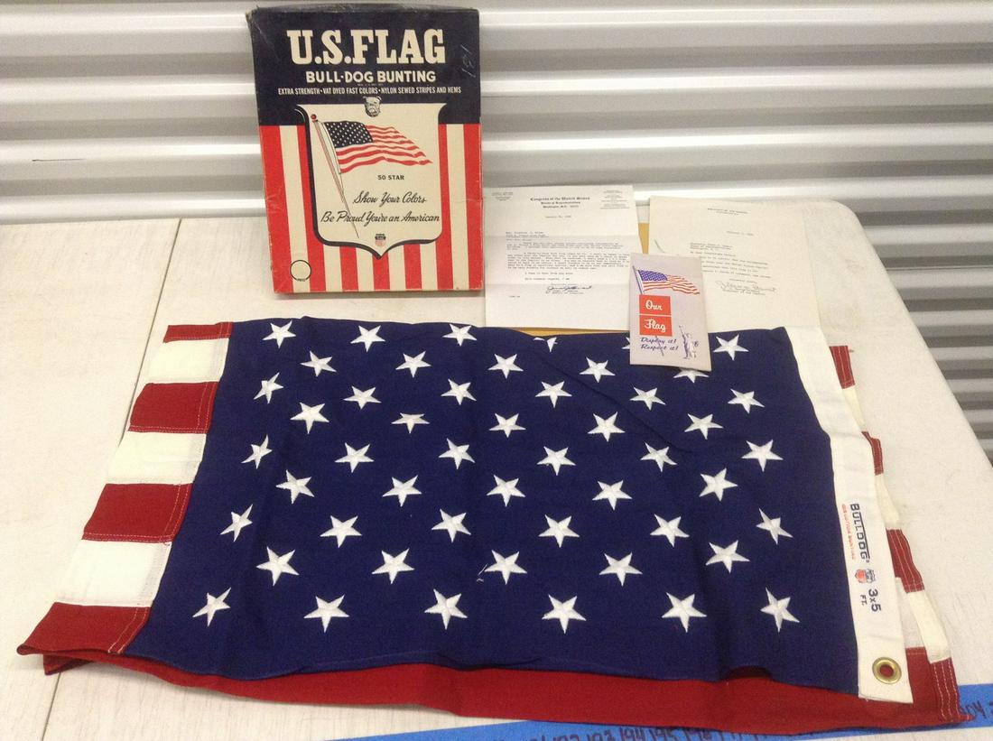 US Flag Flown Over the US Capitol in 1969 with (1 of 1)