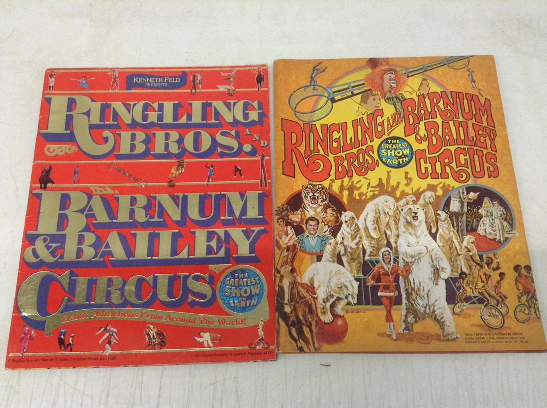 1976 & 1986 Ringling Bros Circus Souvenir Programs (1 of 1)