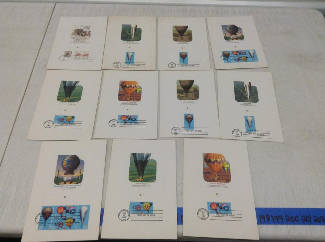 Large lot of First Day Proof Cards Hot Air Ballons & (1 of 1)