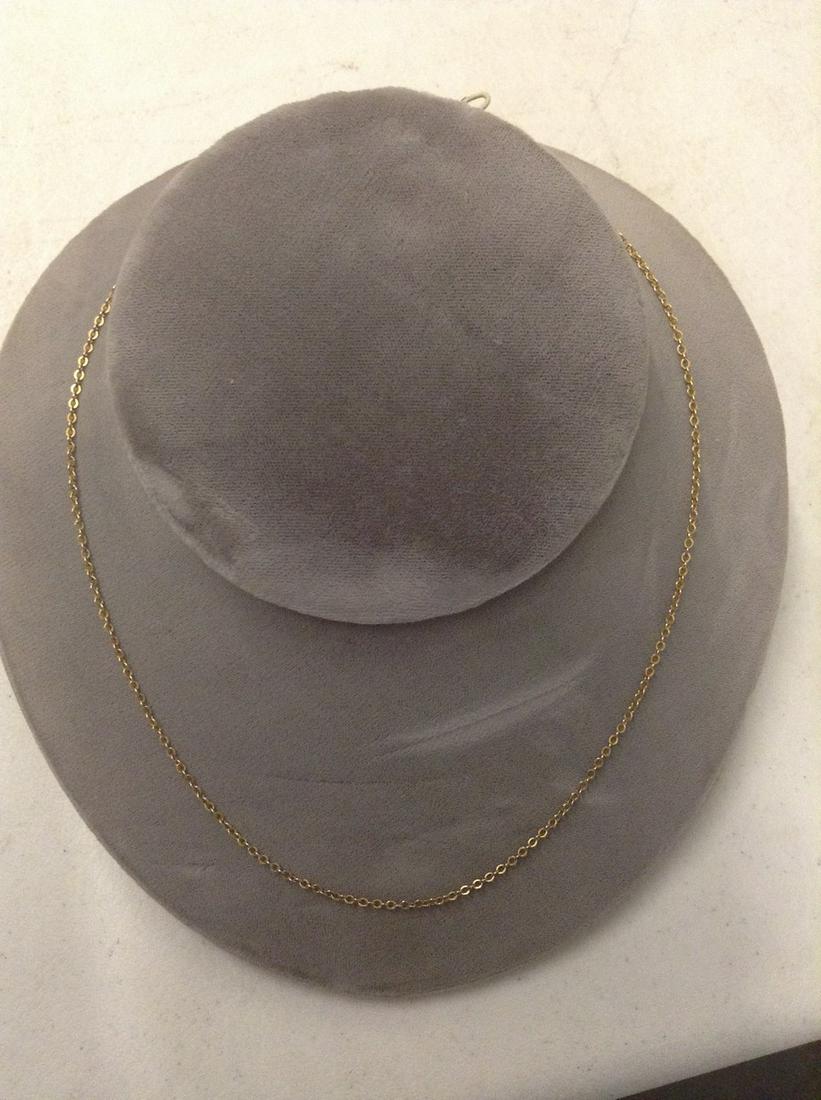 Marked 12K Gold Necklace 18" (1 of 1)