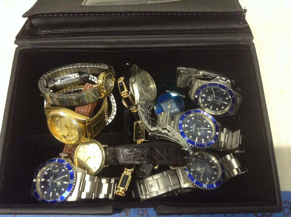 Box of Armitron , Faux Rolex & other watches (1 of 1)