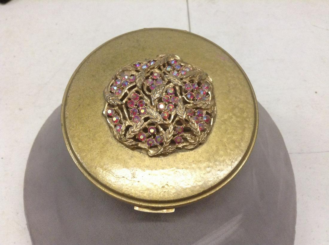 Vintage Volupte Jeweled Compact 4" (1 of 1)