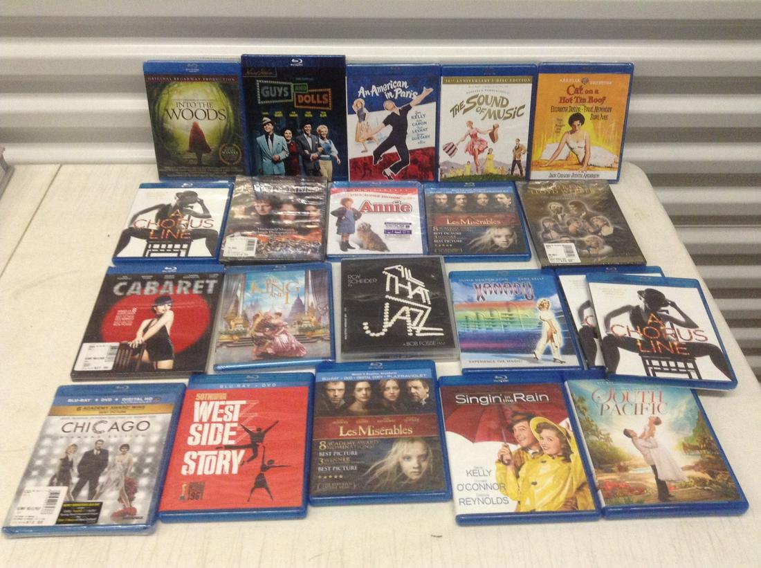 Large lot of Musicals DVD and Blu Ray 9 Sealed (1 of 1)