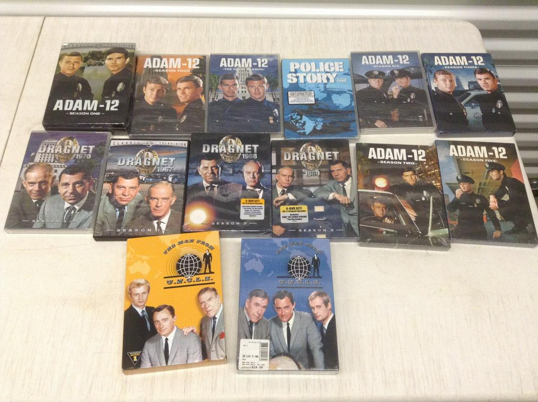 Man from U.N.C.L.E, , Dragnet  and Adam 12 DVD Sets (1 of 1)