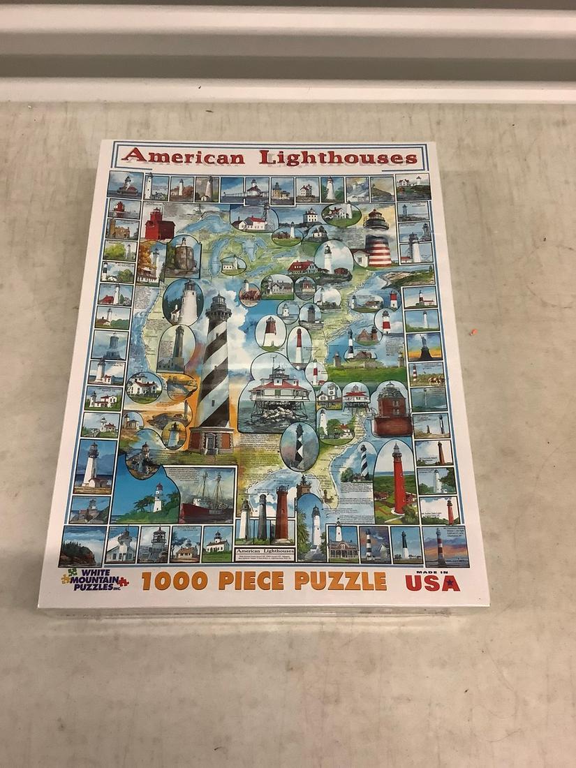 American Lighthouses 1000 Piece Puzzle (1 of 1)