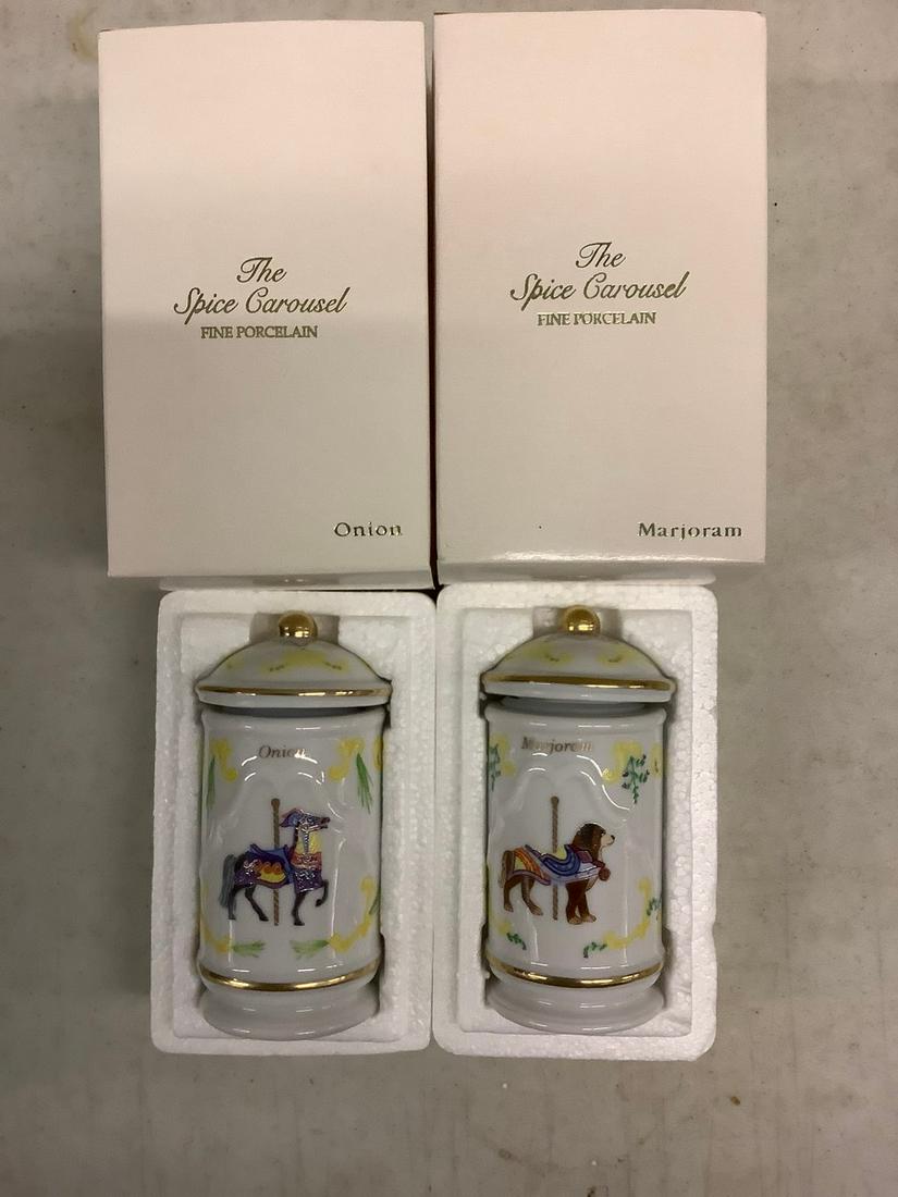 Two Lenox Spice bottles, Marjoram and Onion (1 of 1)