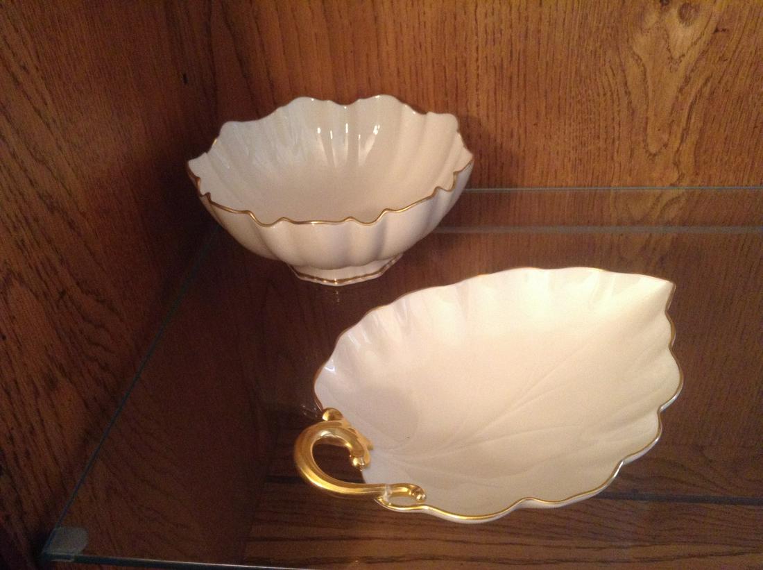 Lenox bowl and candy dish: Lenox bowl and candy dish