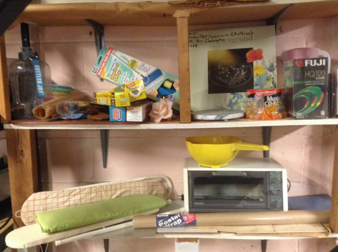 Contents of two shelves: Contents of two shelves